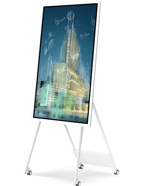 Pack Promo Monitor Samsung Flip 2.0 55” + Soporte suelo ruedas